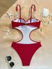 New Women's Yellow One-Piece Swimsuit - Cross-Border Style, Sexy and Elegant.