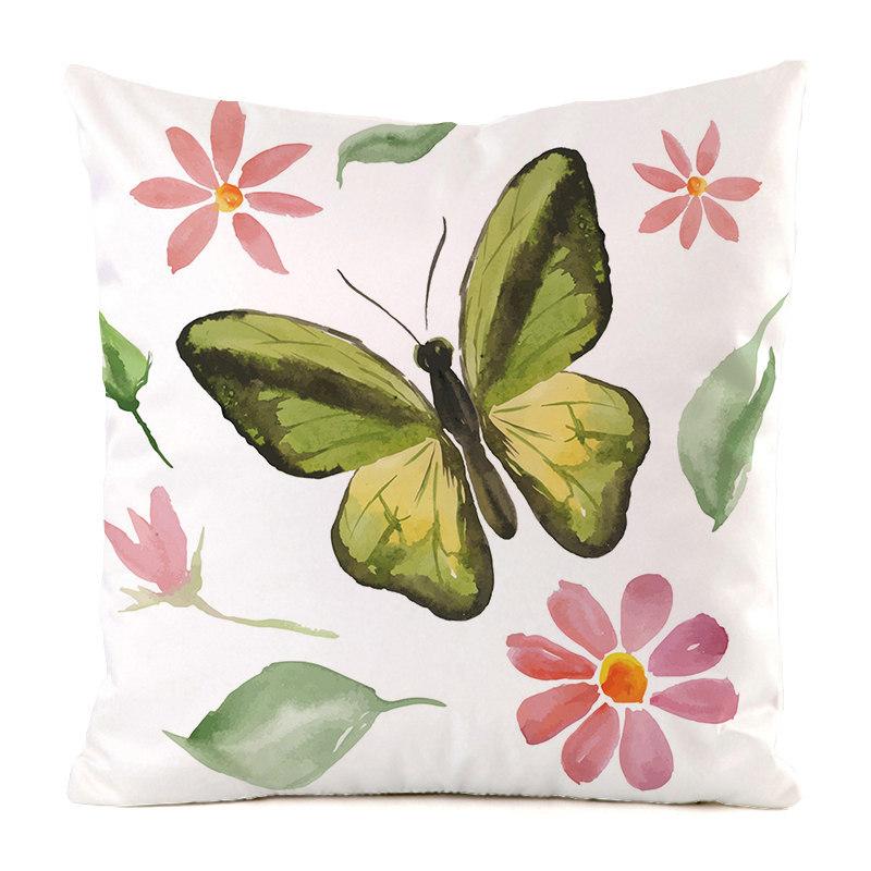 Home Decor Colorful Patterns: Happy Summer Time Pillows Pattern Cushion Cover Suitable for Sofa Bedroom Car Pillow Cover
