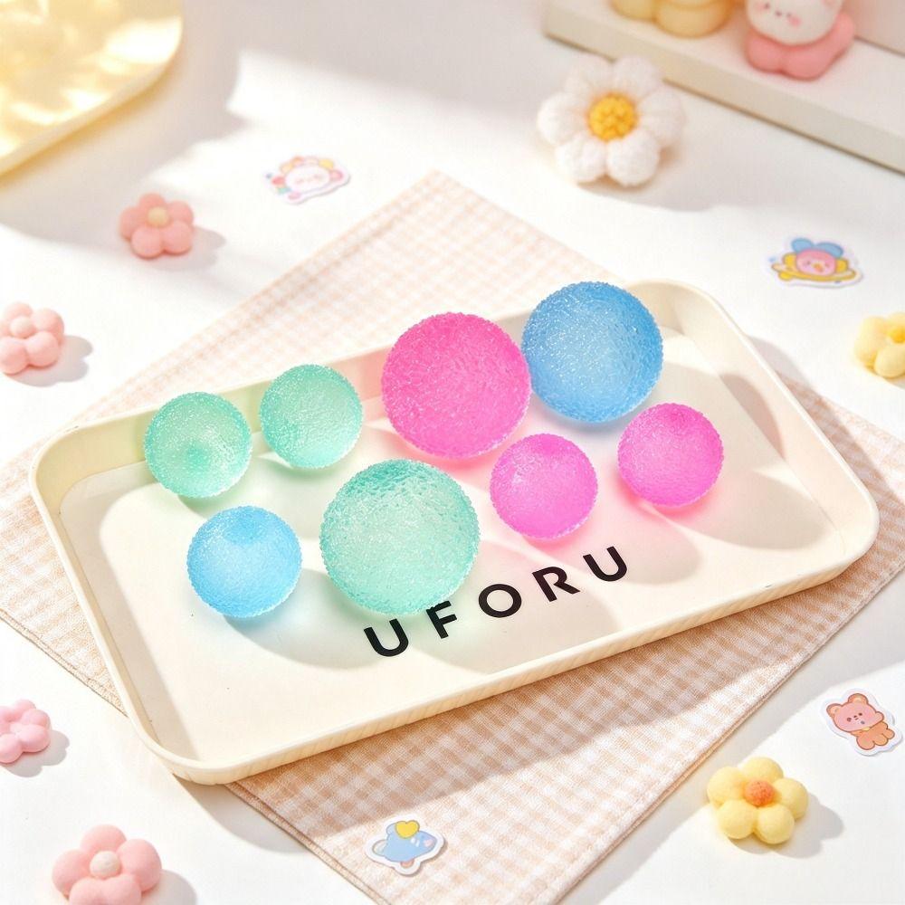 Transparent Crunchy Slushie Squeeze Ball Soft Grass Ball Squeeze Toy Crispy Handmade Ball Office
