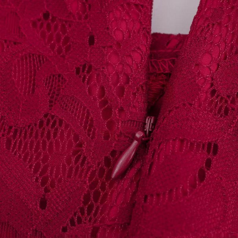 Jnleaog Autumn New Women's Clothing Fashion Style French Fashion Design Lace Puff Sleeve Dress