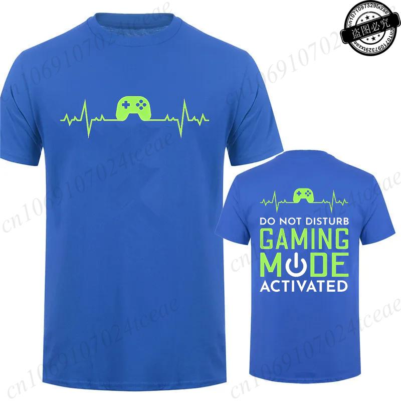 T-Shirt for Men Women Clothing Gaming Mode Printed Graphic Tees Funny Gamer Clothes Short Sleeve O Neck T-Shirts Shirt Tops