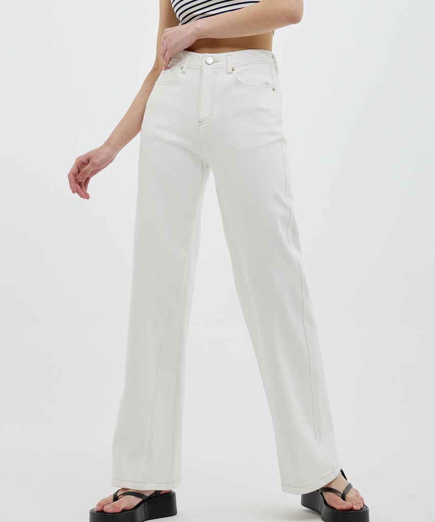 Lam Rd002 White Bootcut Pants