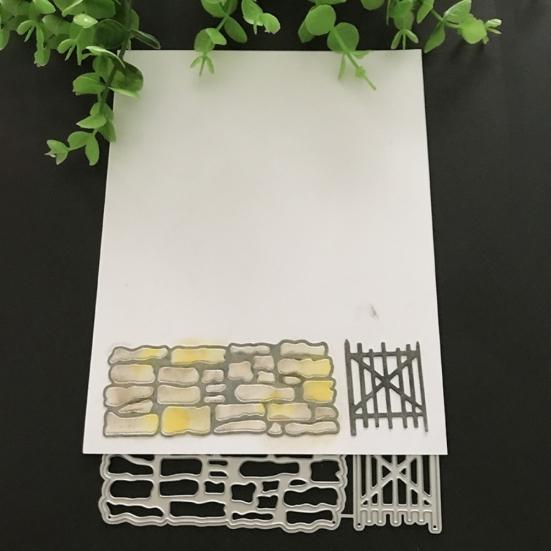 Fence Barrier Metal Cutting Dies DIY Scrapbooking Paper Card Craft Punch Stencil