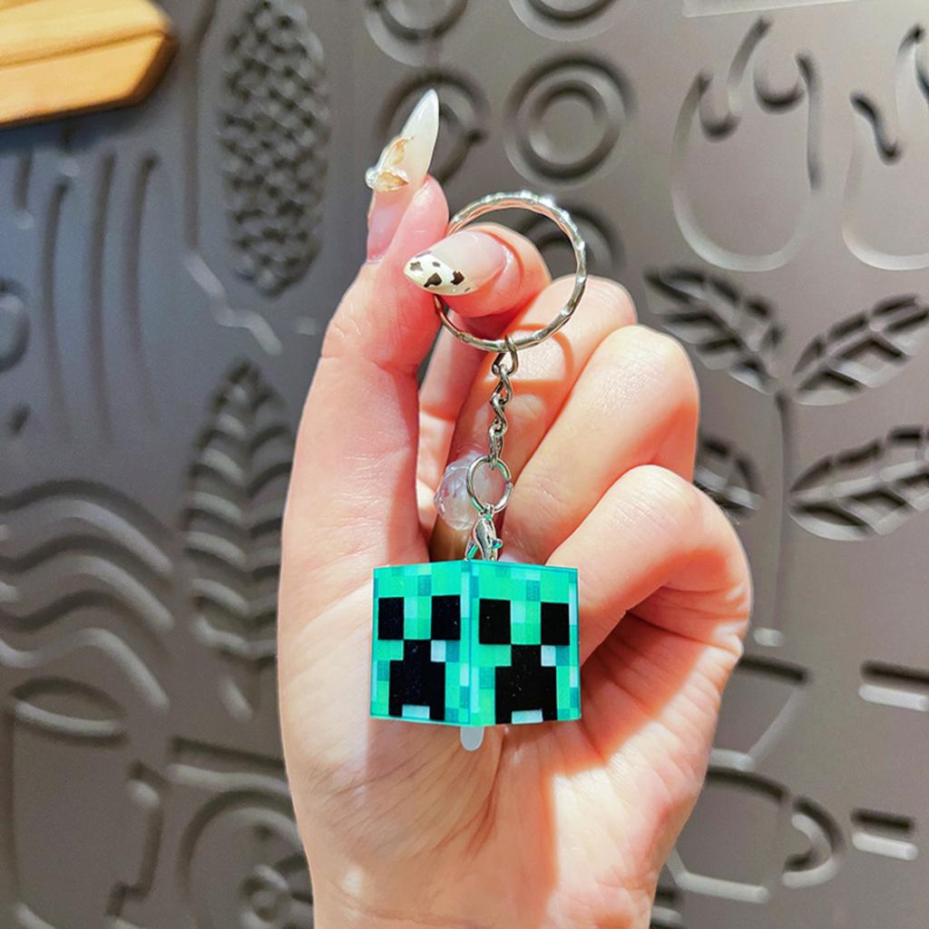 Keychain Backpack Pencil Case DIY Accessories Soft Rubber Decorative Keyring