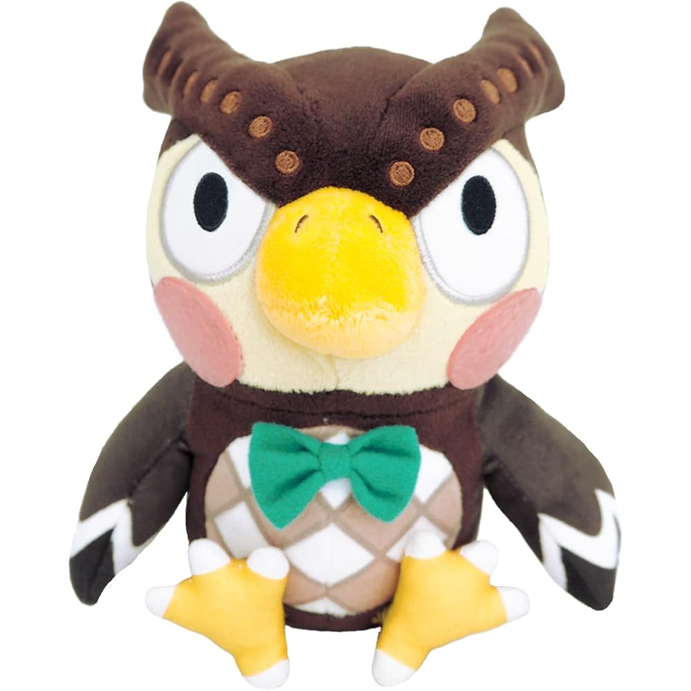 San-ei Trading Animal Crossing All Star Collection Blathers Plush Toy 15x14x18.5cm