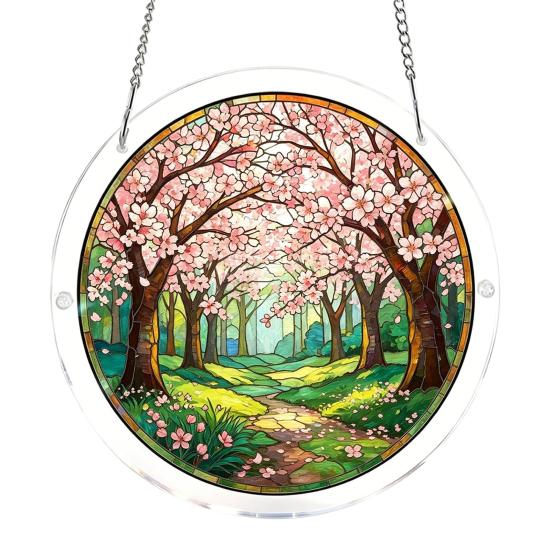 Window Hanging Acrylic Puzzles Suncatcher Stained Glass Style DIY Jigsaw Puzzle Craft