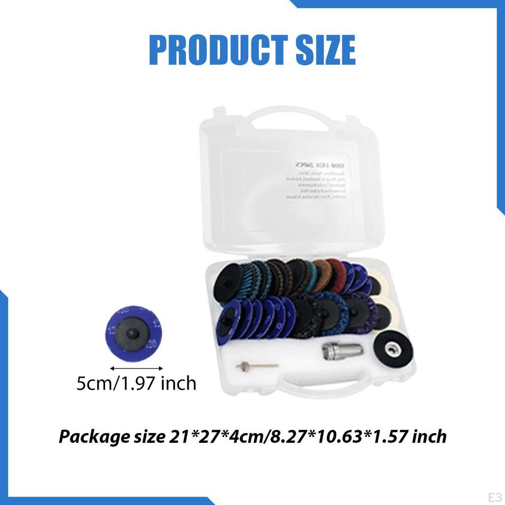 26x Buffing Wheel Polishing Kit,Abrasive Multifunctional Garage with Shank