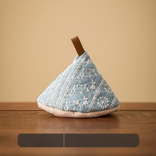 Japanese-style Triangle Pot Cap Enamel Pot Handle Cap Anti-scalding Pot Cap Pot Jacket Fabric Heat Insulation Gloves