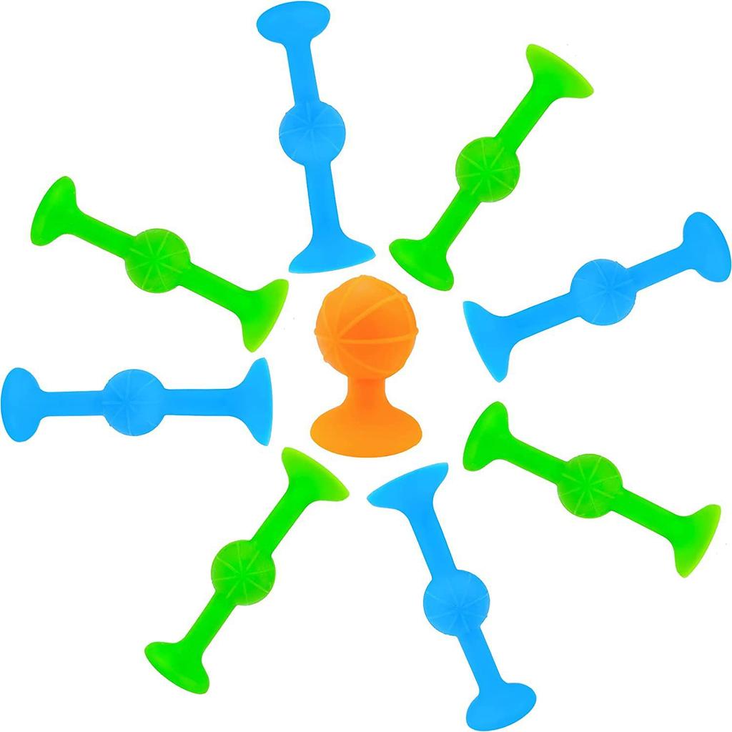 12pcs Dart Suction Cup Soft Silicone Suction Cup Game Set Stress Relief Puzzle Suction Cup Toy