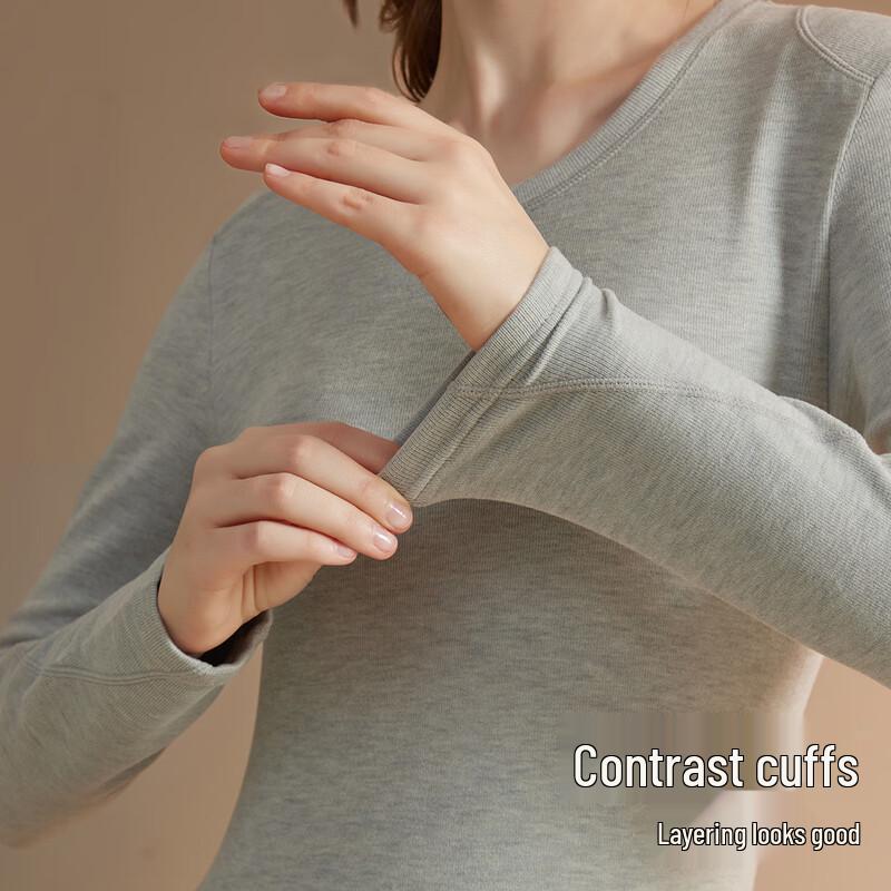 Mao Ren Women's High-Elastic Fleece-Lined Thermal Underwear Set