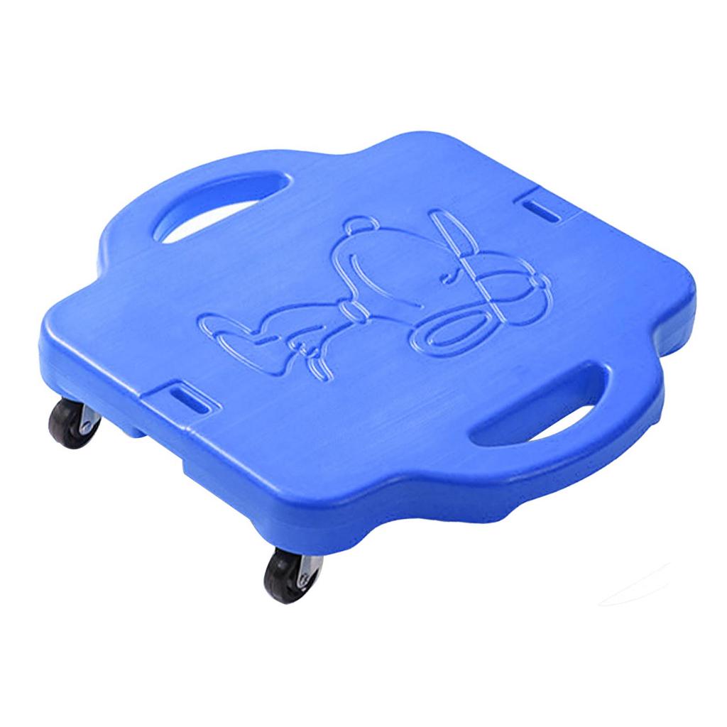 Children Plastic 4 Wheeled Outdoor Sports Scooter Children Balance Scooter for Kids Blue