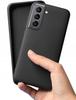 Case for SAMSUNG GALAXY S21 BACK BLACK MATT SILICONE + GLASS