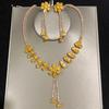 European and American High-End Floral Necklace Set