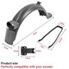 Rear Wheel Fender Set for Xiaomi M365 1S /PRO 2/ Mi3 Electric Scooter Back Mudguard Taillight Rear Fender Bracket Support Parts