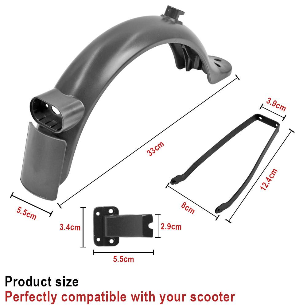 Rear Wheel Fender Set for Xiaomi M365 1S /PRO 2/ Mi3 Electric Scooter Back Mudguard Taillight Rear Fender Bracket Support Parts