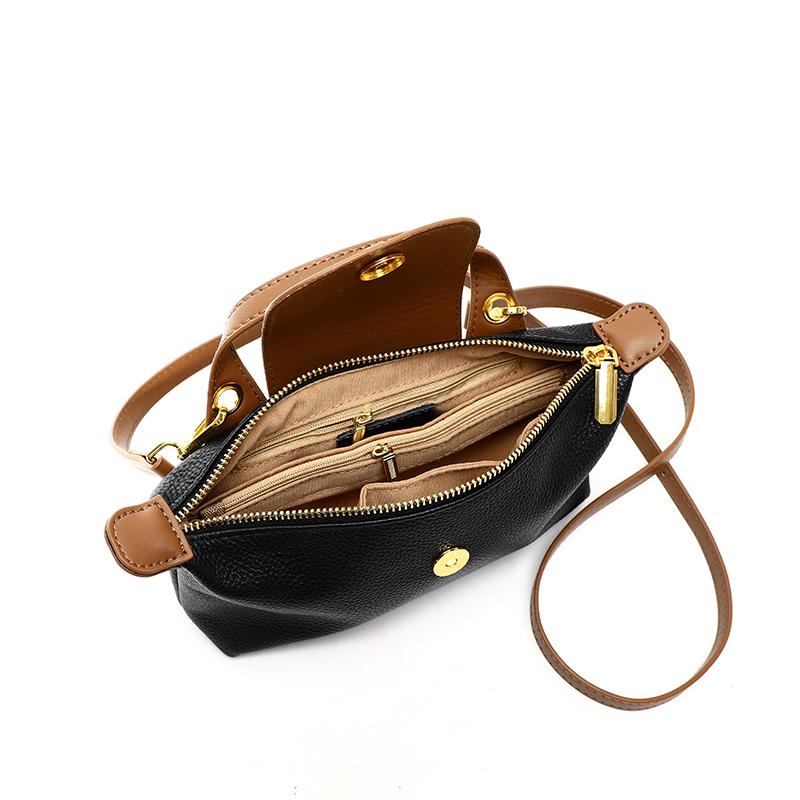Genuine Leather Messenger Bags Women 2023 Trending Handbags Ladies Branded Shoulder Crossbody 100%Cow Leather Luxury Casual Sac