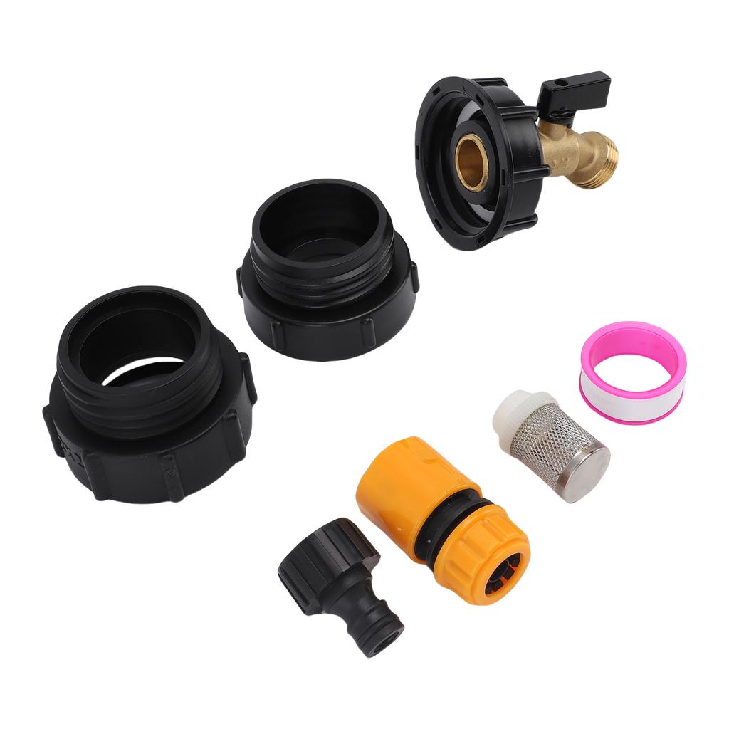 IBC Tote Tank Adapter IBC Tote Hose Adapter 62 Fine Thread S60x6 Water Tank Hose Connector Tap Brass