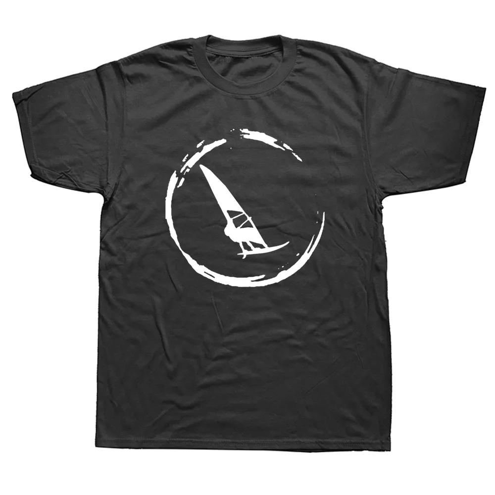 Windsurfen Windsurfen Surfen Surf Baumwolle Kurzarm Lustiges T-Shirt Grafik Harajuku Hip Hop T-Shirt Streetwear