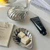 Luxurious French Retro 304 Stainless Steel Food Dish Plate Shell Box Jewelry Peal Storage Bag  Desk Decoration