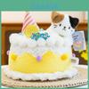 Creative Cake Plush Toy With Short Pile For Birthday Gifts And Kids Decor