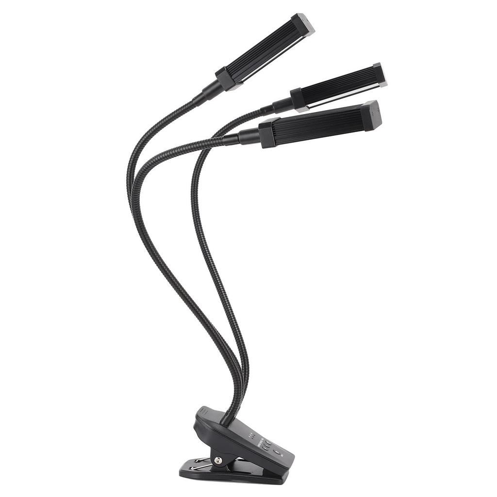 LED Pflanzenwachstumslicht 360 Grad Verstellbare Wachstumslampe 3 Köpfe Zeitschaltuhr Pflanzenlicht für Indoor Sukkulenten