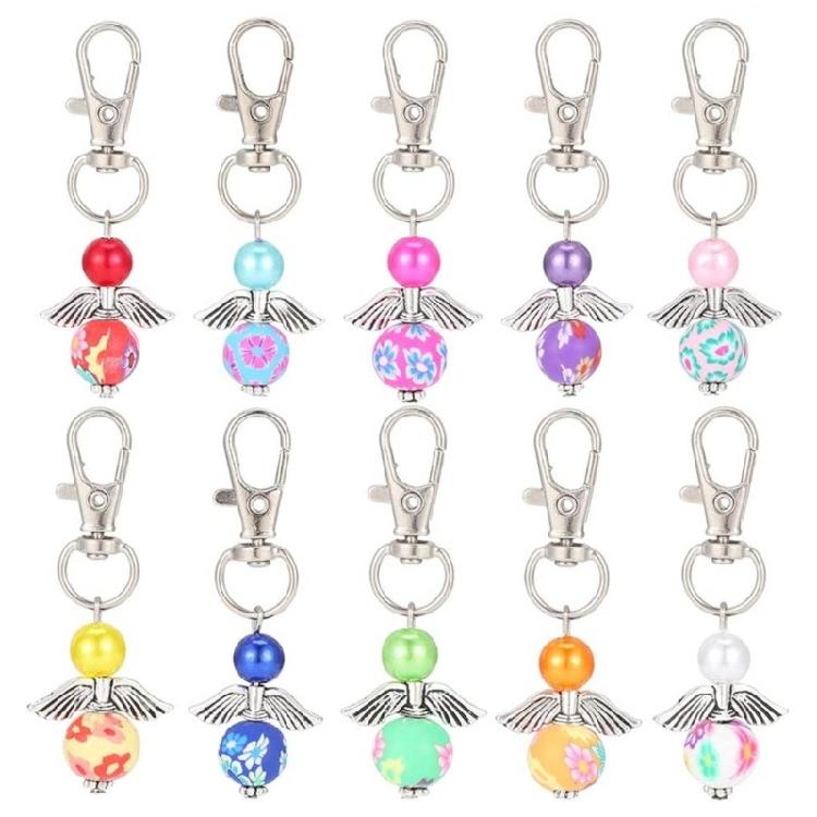 30pcs Angel Keychain Decorative Charm Children Girl Boy Schoolbag Backpack