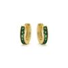 Boucles d'oreilles - LUXENTER - Wudya - Zircone émeraude - Or jaune 18k - Femme