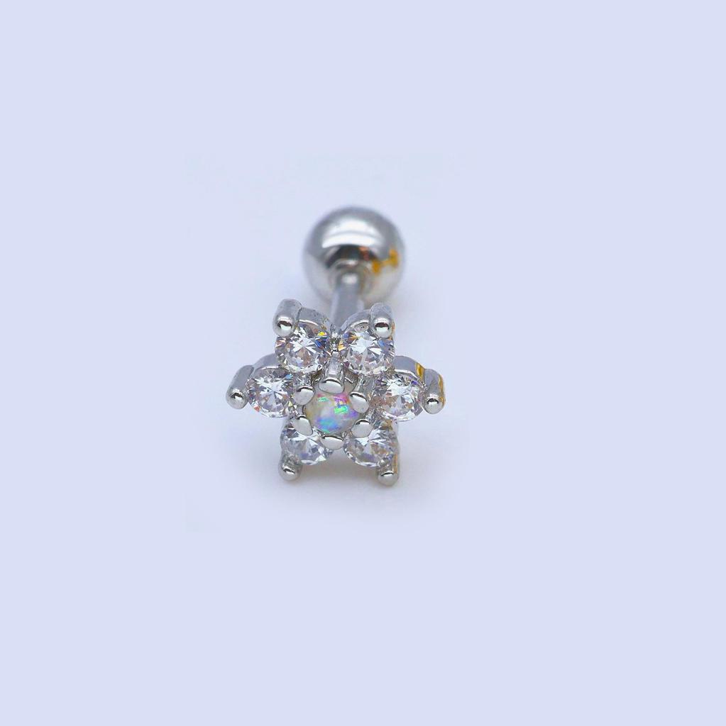 Unisex Fairy Zircon Studs: Ear, Nose, Tongue & Lip Piercing Jewelry