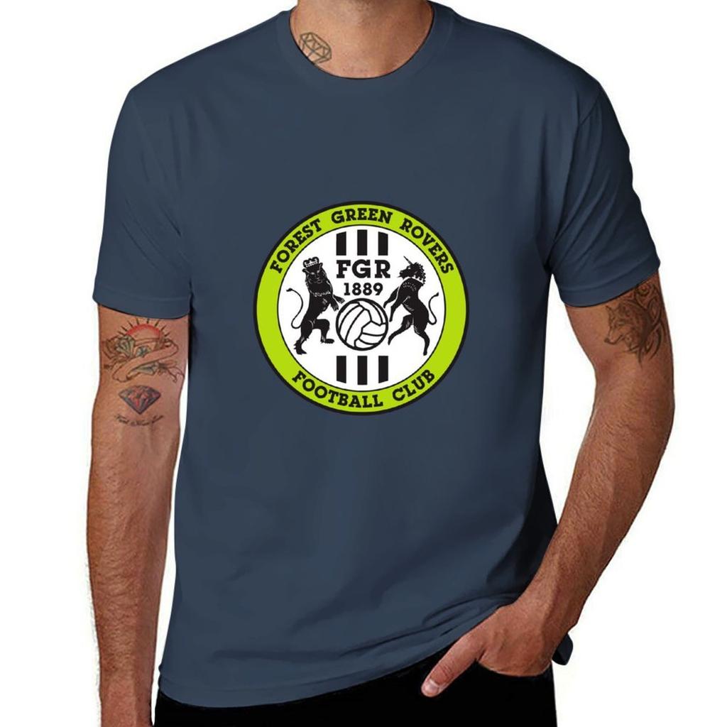 Forest Green Rovers Stickers TShirt Soft Casual Short Sleeve Cotton Tee