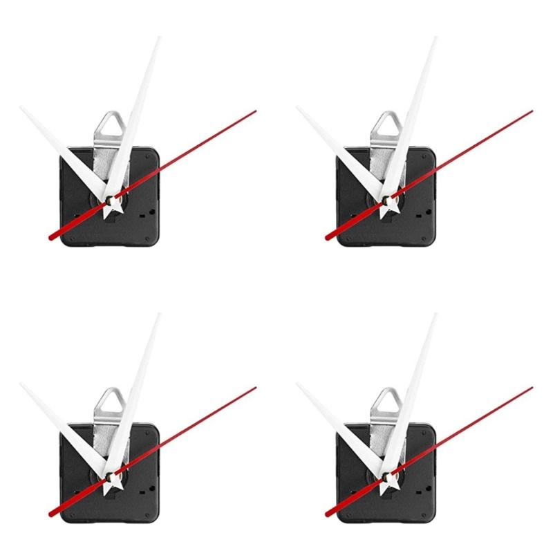 Quiet Move Movement Mechanism Plastic Housing Replacement Parts For DIY Wall Desk Clocks Precise Timing Quiet 4Sets