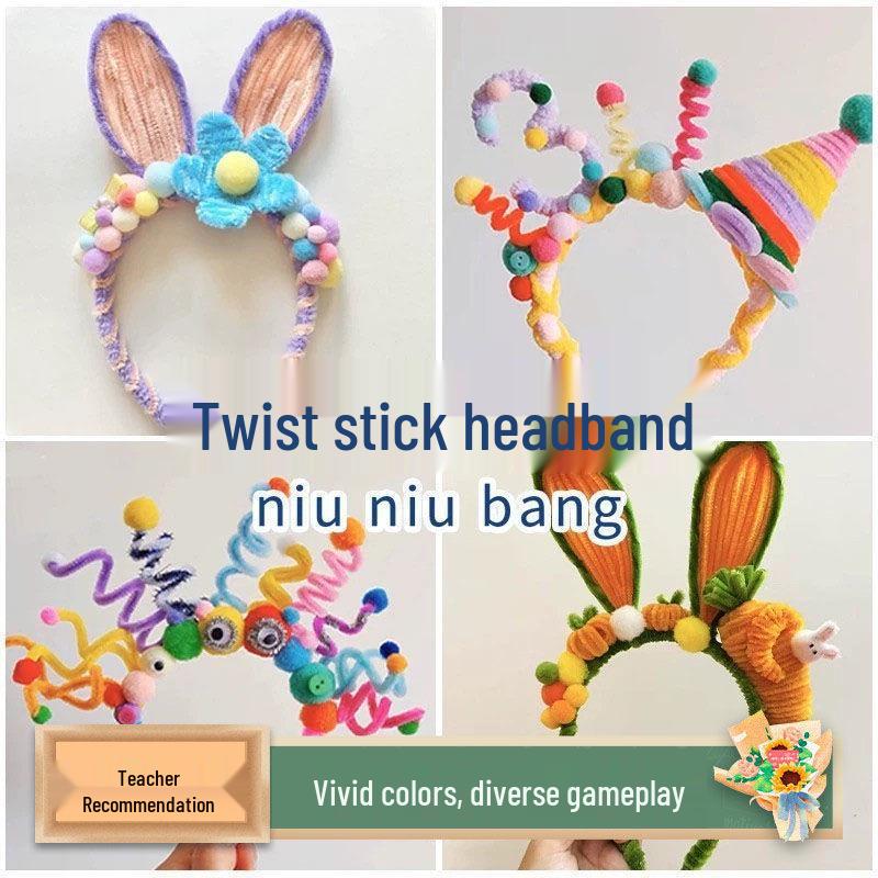 

Macaron-colored Chenille Stems for DIY Crafting - Soft Plush Strips & Folding Sticks