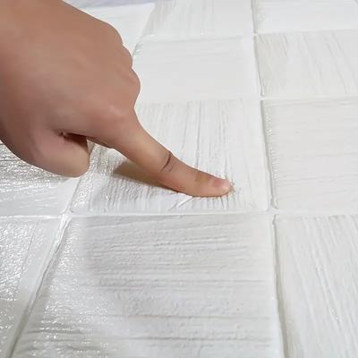 5-10pcs 3D Effect Self-adhesive Waterproof Foam Brick Wallpaper Loosely Pasted To Create Anti-collision Bedroom Wall