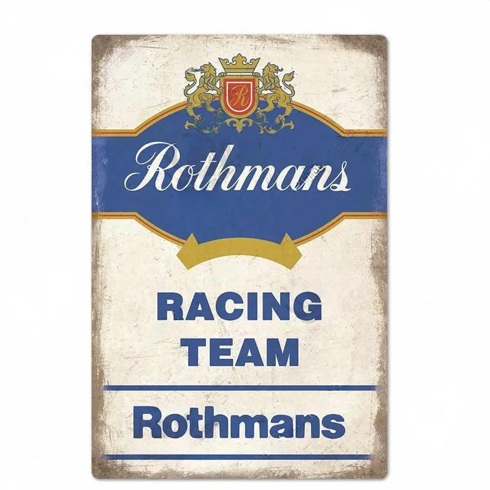 Vintage Racing Team Tin Sign Metal Signs Decorative Plaque For Garage Club Pub Bar Man Cave Farmhouse Decor Wall Decoration