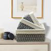 Imitation Straw Woven Tabletop Cosmetics Storage Box Vine Woven Pastoral Jewelry Storage Basket Storage Basket