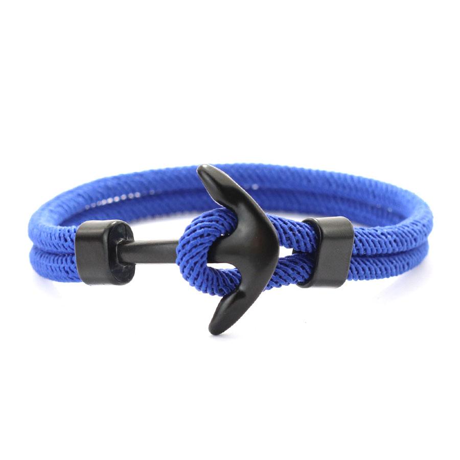 Anchor Bracelet Men Fashion Student Navy Style Simple Student Trendy Men Women Braided Milanese Rope Braclet Couple Braslet