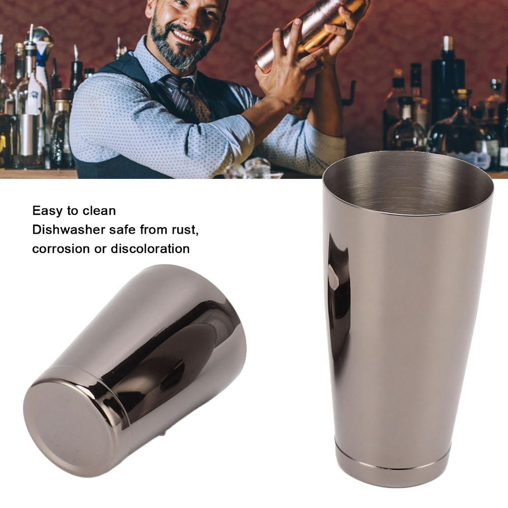2 Section Cocktail Shaker 304 Stainless Steel Bar Wine Cup Shaker Bartending Mixer Homebars