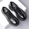 Fashion 2025New Men Casual Leather Business Tooling Shoes Stylish Thick Bottom Designers Shoe High Quality Walking Slip-on Comfy Loafers