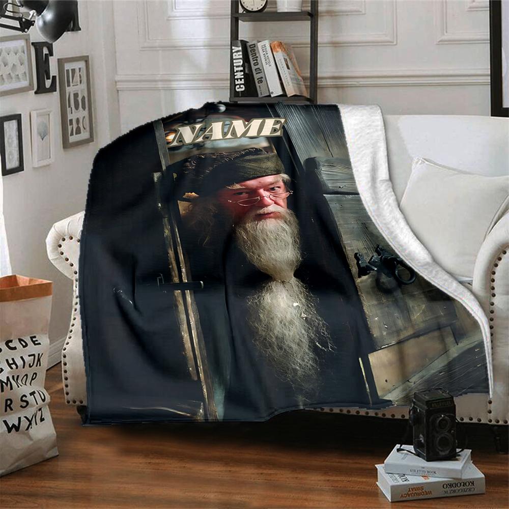 Custom Name "Dark Magic Unleashed" blanket for Couch & Bed, Plush Cozy Fuzzy Blanket Super Soft & Warm Blankets for Fall and Winter. 090888