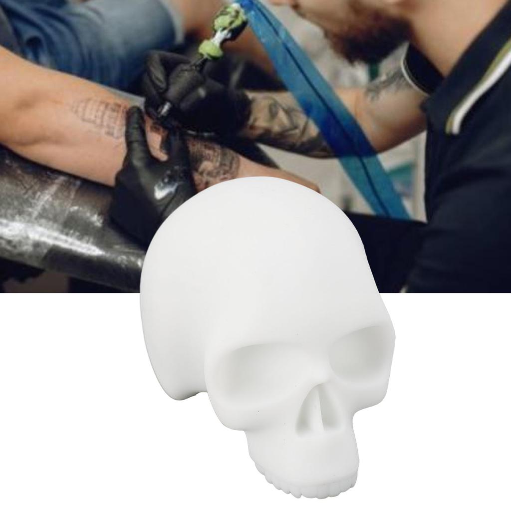 Tattoo Practice Skull Silicone Realistic Delicate Texture Tattooing Skull Model for Designing Artwor