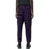Vans Retro Color Block Abstract Pattern Printed Straight Leg Casual Pants Men Bottoms Black Purple VN0000H2Y8A