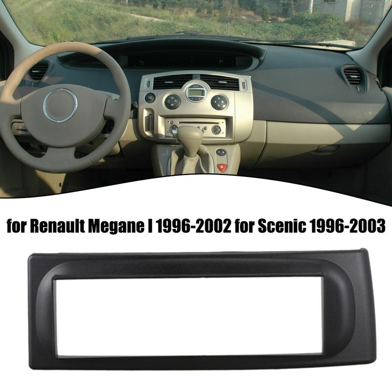 Color Black 1 Din Radio Fascia High Quality ABS Plastic Sleek Design Stylish Car Interior Enhanced Functionality