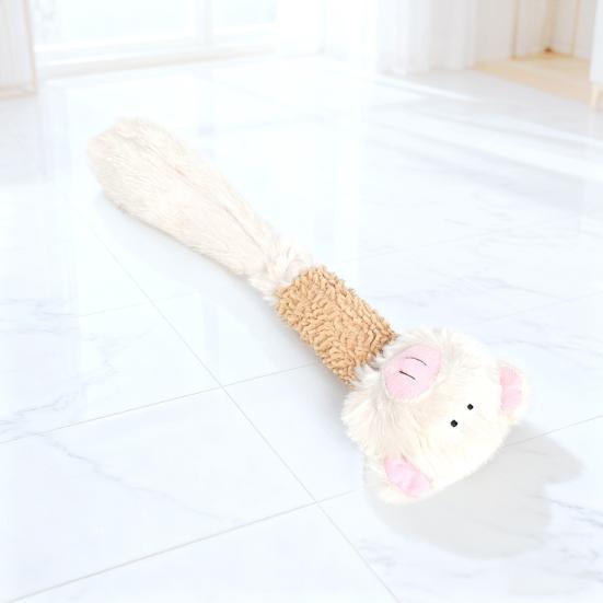 Dog Squeaky Toy Stuffed Plush Dog Toy with Knotted Rope for Puppy Small Middle Large Dogs Teeth Cleaning Boredom