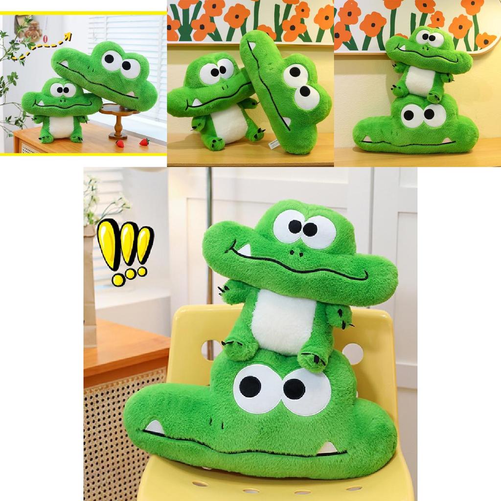 Extra Large Funny Crocodile Pillow Soft Plush Toy Adorable Alligator Cushion For Home Decor