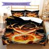 Biancheria da letto con motivo Son Goku, Set piumone Copripiumone Federa Regalo di compleanno per la casa (1 * copripiumino + 2 * federa, senza nucleo)