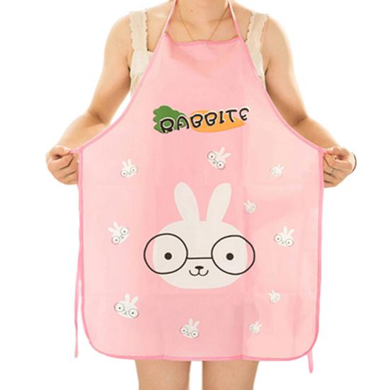 Женщины милый мультфильм водонепроницаемый фартук кухня ресторан кулинария нагрудник фартуки Rabbit