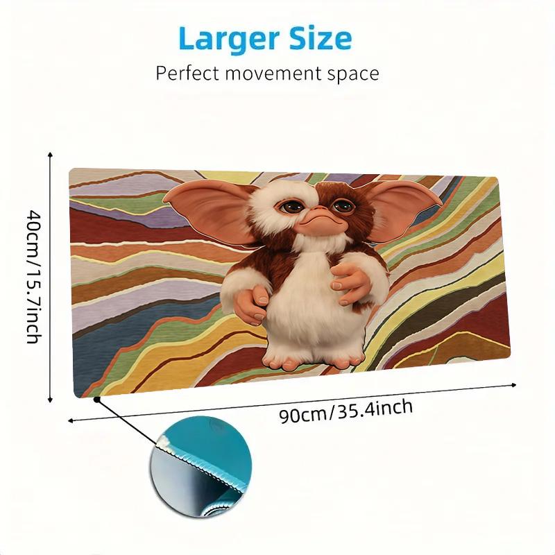 Gremlins Print Cushion Non-slip Laptop Tablet Big Mousepad XXL Mat Mini PC Playmat With Lock Edge
