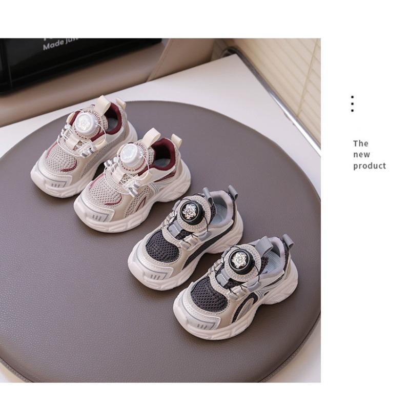 Children's sports shoes boys' shoes spring new medium and small children's mesh casual shoes running shoes girls' dad shoes