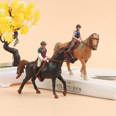 Simulation Mini Tiere Pferderennen Modelle Action-Figuren Modell Bildung Spielzeug
