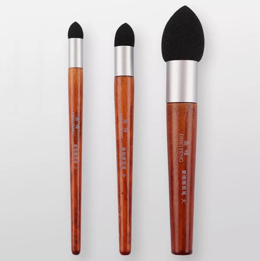 

3pcs Washable Sketch Rubbing Sponge Pen Brush Wipe Clean Art Blender For Highlight Gray Detail Processing Rendering Smudge Erase