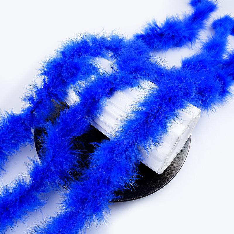 1 Meter Flat Turkey Feather Strip Bouquet Packaging Hand Decoration Performance Clothing Accessories Head Jewelry Decoration